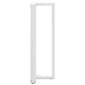 vidaXL Nohy barového stola v tvare T, 2 ks, biele, 50x35x(110-111) cm, oceľové