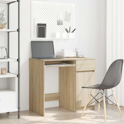 vidaXL Stôl dub sonoma 86x49x76 cm kompozitné drevo