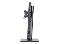 Universal Monitor Stand - Stojan - nastaviteľné rameno - pre obrazovku - hliník - čierna - veľkosť obrazovky: až do 32" - stolový stojan