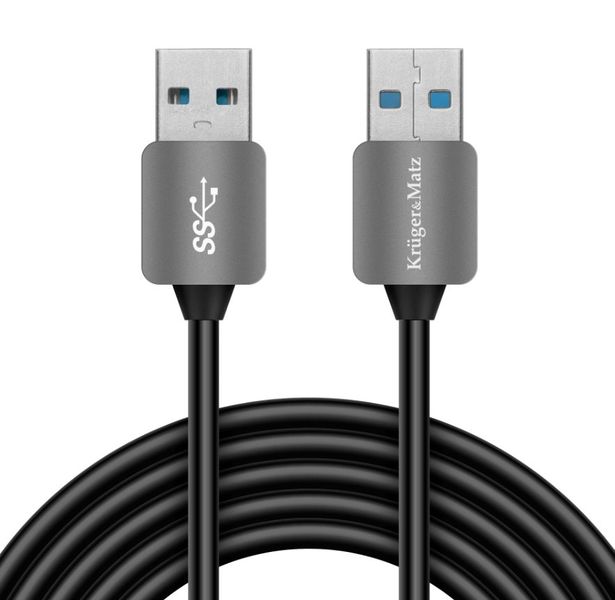 Kábel USB Kruger&Matz KM0337 USB/USB 3.0 1m čierny Kabel USB Kruger&Matz KM0337 USB / USB 3.0 1m černý