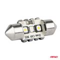 LED žiarovky CANBUS 12SMD Festoon C5W 3838 31mm White 12/24V AMiO-04247