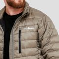 Pánska bunda Puffer Vetiver/Black - GymBeam, veľkosť M, veľkosť oblečenia M