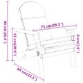vidaXL 5-dielna záhradná sedacia súprava Adirondack akáciový masív