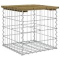vidaXL Záhradná lavička gabiónový dizajn 43x44x42 cm impreg. borovica