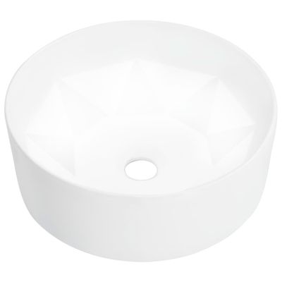 vidaXL Umývadlo 36x14 cm keramické biele