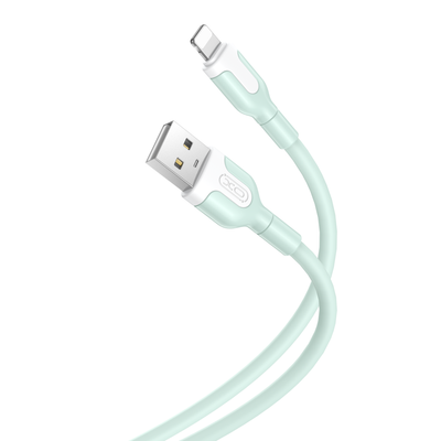 XO kábel NB212 USB - Lightning 1,0 m 2,1A zelený