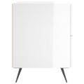 vidaXL Nočný stolík vysoký lesk biely 40x35x47,5 cm kompozitné drevo