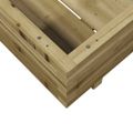 vidaXL Záhradný kvetináč 80x80x26,5 cm impregnovaná borovica