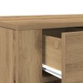 vidaXL Stôl dub artisan 100x49x75 cm kompozitné drevo
