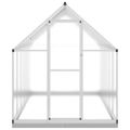 vidaXL Skleník so základovým rámom strieborný 334x169x202 cm hliník