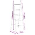 vidaXL Dvojitý vešiak na uteráky, rebrík s 5 priečkami, bambus, 50x160 cm