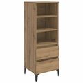 vidaXL Highboard Dub artisan 40 x 36 x 110 cm Kompozitné drevo