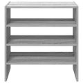 vidaXL Stojany na topánky 2 ks stohovateľné sivé sonoma 60x30x30,5 cm