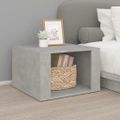 vidaXL Nočný stolík betónovosivý 57x55x36 cm spracované drevo