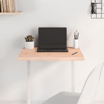 vidaXL Stolová doska 60x40x(2-4) cm neošetrený dubový masív