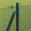 vidaXL Zvarené drôtené pletivo s betónovým základom 10 x 1,2 m Zelená