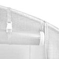 vidaXL Fóliovník s oceľovým rámom biely 36 m² 18x2x2 m