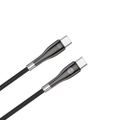 Forever Sleek kábel USB-C - USB-C 1,0 m 60W čierny