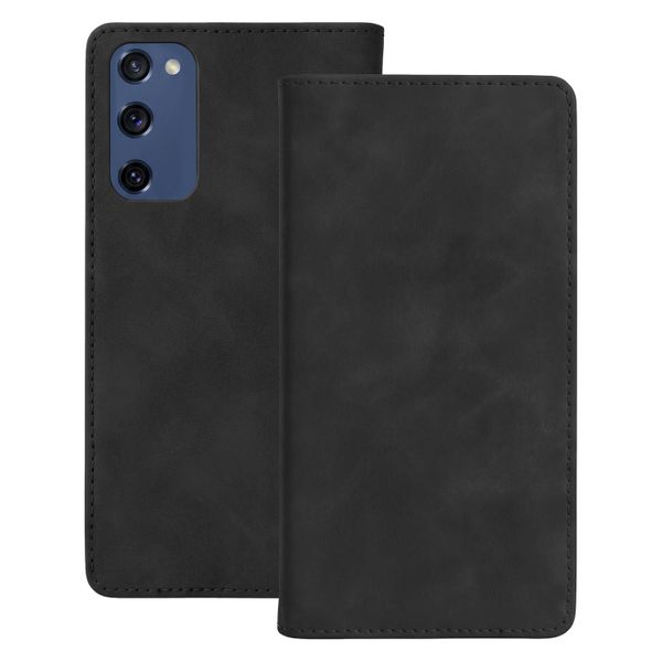 Smart Suede puzdro pre Samsung Galaxy S20 FE / S20 Lite / S20 FE 5G čierna