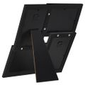vidaXL Kolážový fotorámik na 4 fotky (10x15 cm) čierny MDF