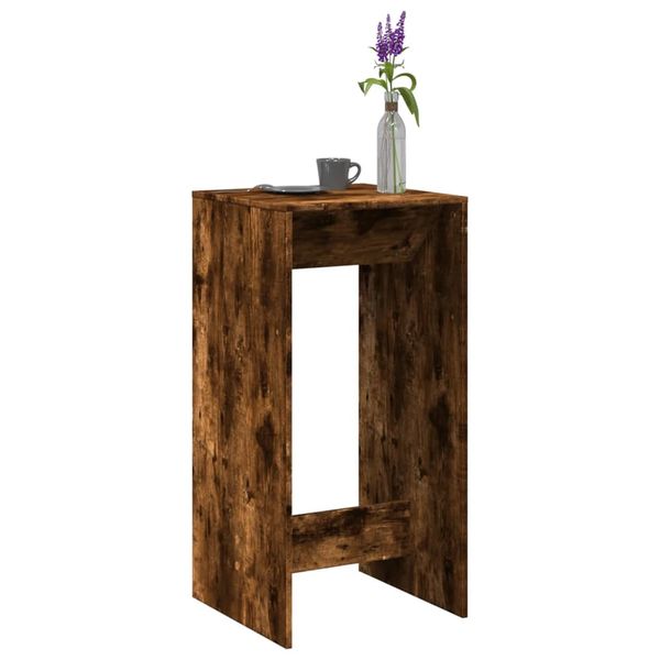 vidaXL Barový stôl dymový dub 51x50x103,5 cm kompozitné drevo