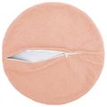 vidaXL Poťah na podložku 6 pcs HEERLEN Ružová Ø 60 cm Bouclé