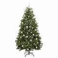 vidaXL Umelý Sklápací Vianočný Stromček Zelená 180 cm PVC a oceľ