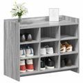 vidaXL Skriňa na topánky s úložiskom Sivý Sonoma 85 x 39,5 x 70 cm