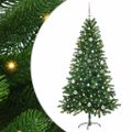 vidaXL Vianočný stromček s 150 LED-i so stojanom Zelená 150 cm PE