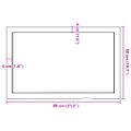 vidaXL Nástenná polica bledohnedá 80x50x(2-4) cm ošetrený masívny dub