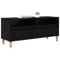 vidaXL TV skrinka 100 x 34,5 x 44,5 cm Čierny dub Kompozitné drevo