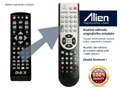 Diaľkový ovládač ALIEN STB DI-WAY DI-BOX - náhrada