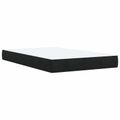 vidaXL Posteľ boxspring s matracom Čierna 120 x 190 cm Zamat