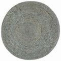 vidaXL Ručne vyrobená taburetka, olivovo zelená 45x30 cm, juta