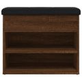 vidaXL Lavička na topánky hnedý dub 82x32x50 cm kompozitné drevo