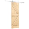 vidaXL Posuvné dvere Prírodná a biela 70 x 210 cm