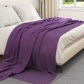 vidaXL Prikrývky na hodenie 24 ks Fialová 240 x 220 cm 17.76 kg Flís