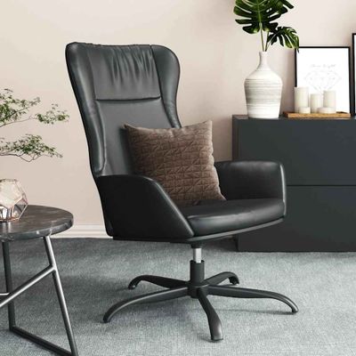 vidaXL Relaxačné kreslo čierne umelá koža