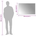 vidaXL Zrkadlo do kúpeľne s LED Priehľadná 90 x 60 cm tvrdené sklo