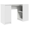 vidaXL Stôl biely 120x42x76 cm kompozitné drevo