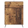 vidaXL Servírovacia skriňa Staré drevo 66 x 34,5 x 90 cm