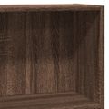 vidaXL Knižnica hnedý dub 80x24x76 cm kompozitné drevo