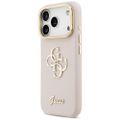 Puzdro Guess Grained Big 4G & Stand Camera pre iPhone 17 Pro ružové