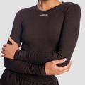 Dámske tričko s dlhým rukávom Aura Tee Brown - GymBeam, veľkosť L