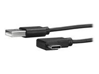 1m / 3 ft - Pravouhlý USB kábel - USB A na USB C kábel - USB 2.0 kábel - USB Type C kábel (USB2AC1MR) - USB kábel - USB (M) rovný na USB-C (M) pravouhlý - USB 2.0 - 1 m - čierna