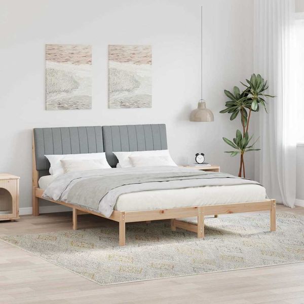 vidaXL Rám postele Hnedá 160 x 200 cm Masívne borovicové drevo