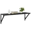 vidaXL Stenné police Nástenná montáž 2 ks Čierny dub 80 x 25 x 25,5 cm