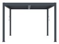 Bioklimatická pergola G21 Austin Premium 3x3 m, antracitová hliníková
