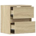 vidaXL TV nástenné skrinky s LED svetlami 2 ks dub sonoma 41x31x45 cm