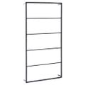 vidaXL Stojan na uteráky čierny 60x10x116 cm oceľ